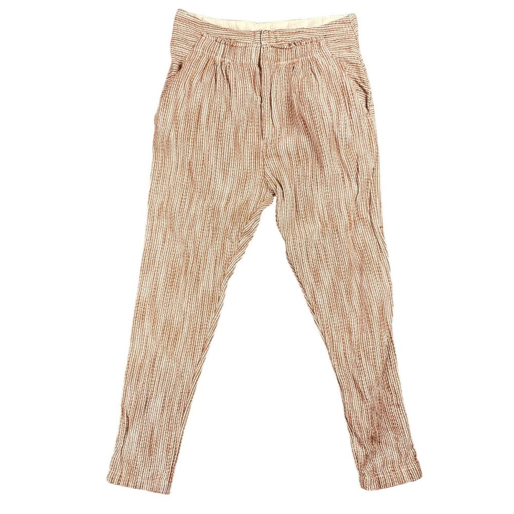 Free People Pants Womens Size 2 Boho Hippie Flowy Gypsy Lightweight Natural